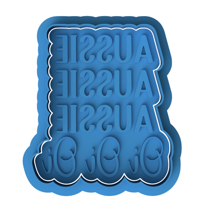 Aussie Aussie Aussie Oi Oi Oi Plaque Cookie Cutter and Embosser Stamp | Australia Day, Sports Chant