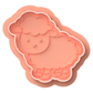 Lamb Cookie Cutter & Embosser – Sheep Biscuit Stamp