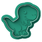 T-Rex Cookie Cutter & Embosser Dinosaur Biscuit Stamp