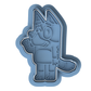 Bluey Cookie Cutter & Embosser Kids TV Theme Biscuit Stamp
