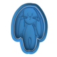 Floppy Bunny Cookie Cutter and Stamp Embosser | Long-Eared Bunny Cookie