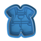 Baby Overalls Romper Cookie Cutter and Embosser Stamp Set | Baby Shower, First Birthday