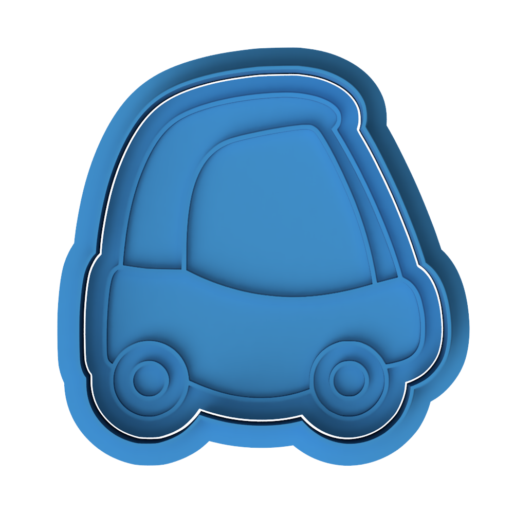 Classic Toy Car Cookie Cutter and Embosser Stamp Set | Kids Birthday, Retro, Coupe