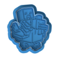 Minecraft Chicken Jockey Cookie Cutter and Embosser Stamp Set | Blocky Video Game