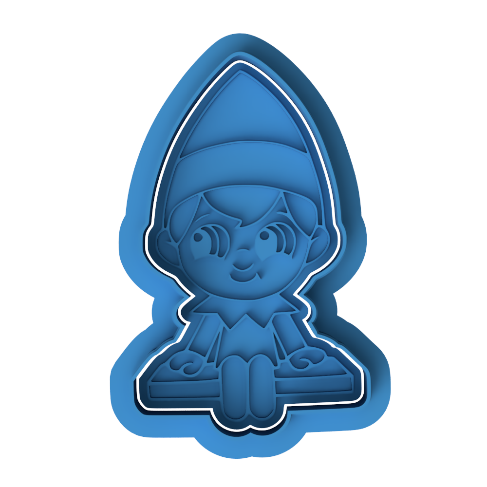 Christmas Elf Cookie Cutter & Embosser – Festive Holiday Design  Christmas