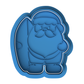 Surfing Santa Cookie Cutter & Embosser  Christmas