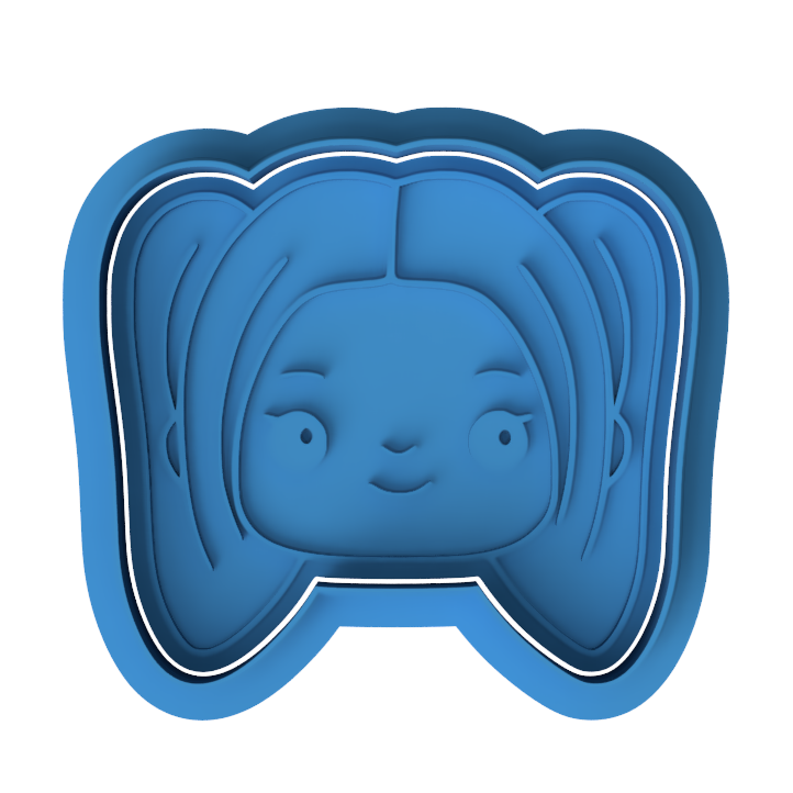 Demon Hunters Rumi Cookie Cutter & Embosser – Chibi Character Cookie Design