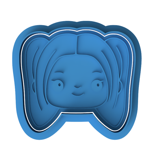 Demon Hunters Rumi Cookie Cutter & Embosser – Chibi Character Cookie Design