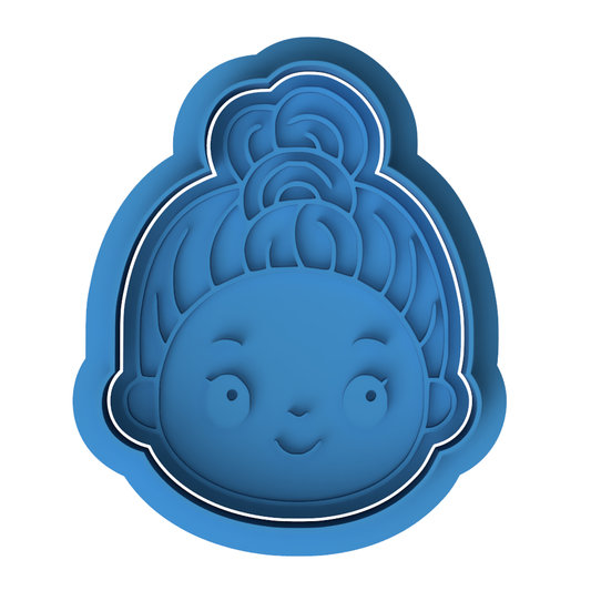 Demon Hunters Zoey Cookie Cutter & Embosser – Chibi Character Cookie Design