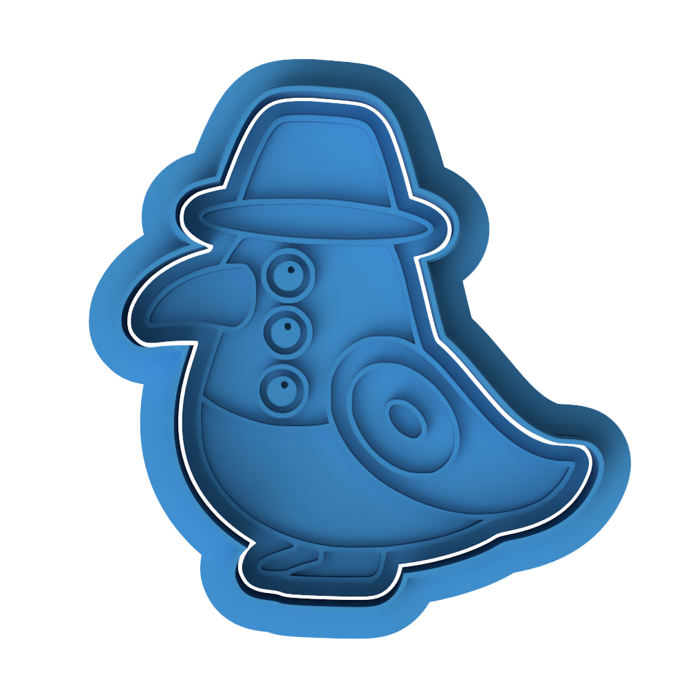 Demon Hunters Sussie Cookie Cutter & Embosser – Chibi Plague Bird Cookie Design