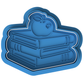 Books & Apple Cookie Cutter & Embosser – Teacher Appreciation Cookie Design