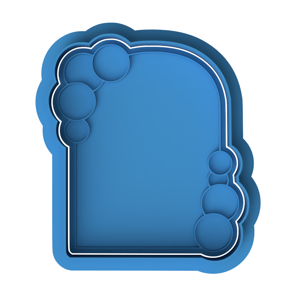 Bubble Arch Plaque Cookie Cutter & Embosser Stamp (Baby Shower & Birthday)