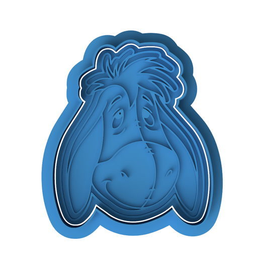 Eeyore Cookie Cutter and Embosser Set | Classic Pooh Bear Friend Baby Shower Cookie