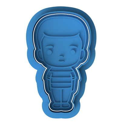 Pugsley Addams Cookie Cutter & Embosser Stamp