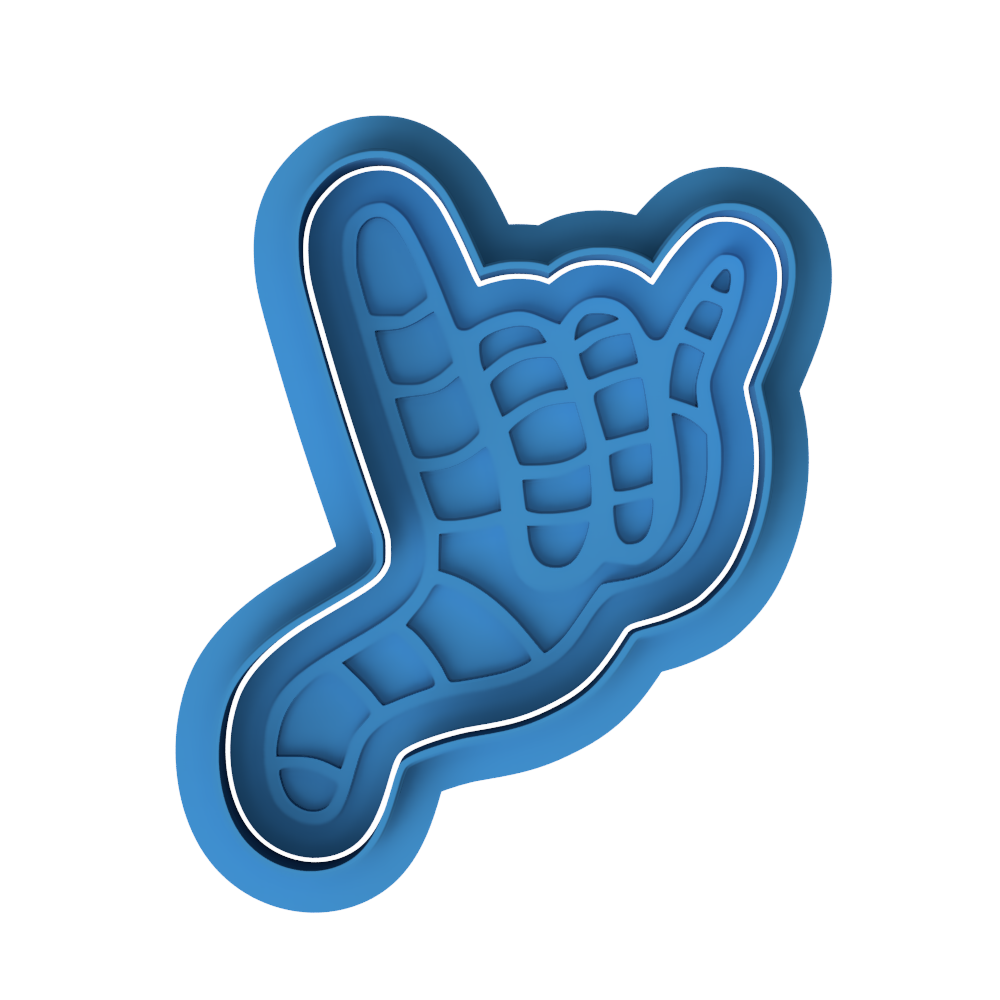 Spider-Man Hand Sign Cookie Cutter with Embosser