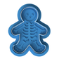 Skeleton Cookie Cutter with Embosser – Halloween Bones Gingerbread Man