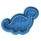 Brontosaurus Dinosaur Cookie Cutter & Embosser – Cute Long Neck Jurassic Biscuit Stamp