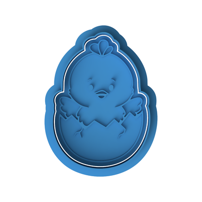 Hatching Easter Chick Cookie Cutter and Embosser Set – Holiday Collection