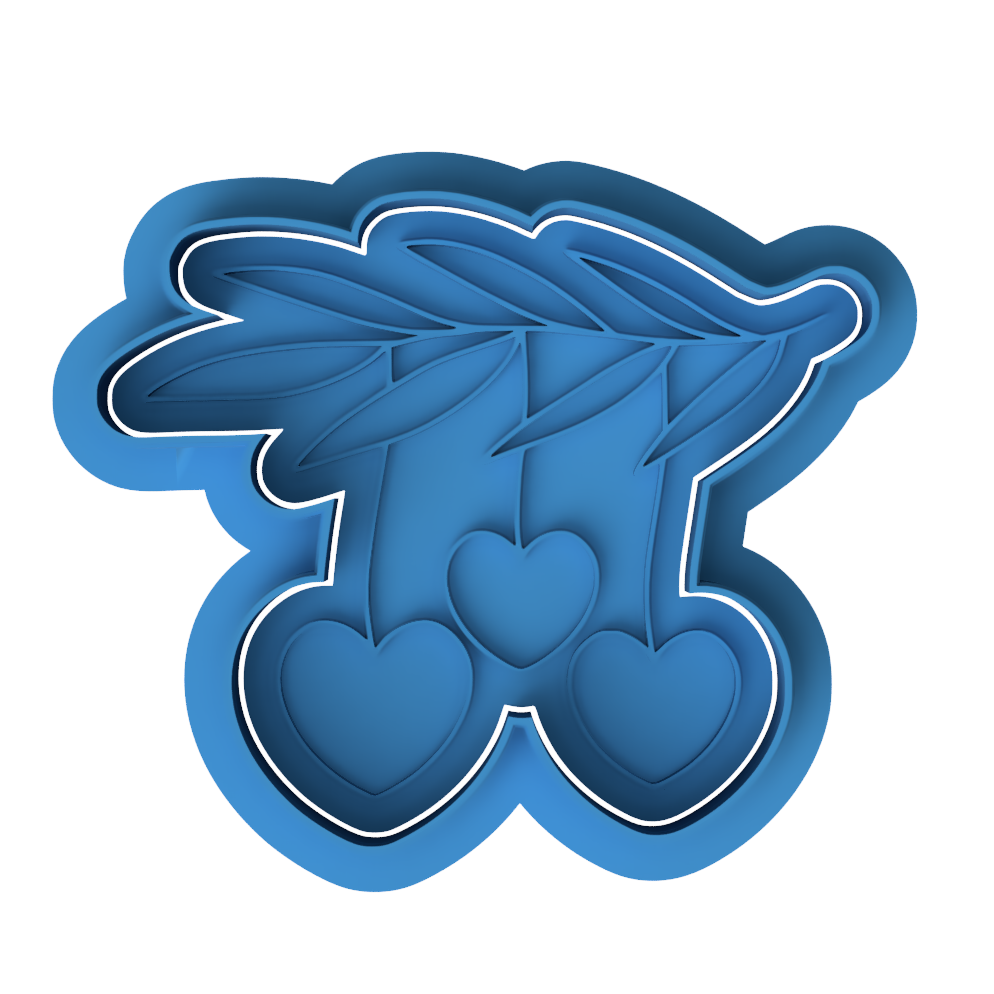 Hanging Heart Greenery Branch Cookie Cutter and Embosser Stamp | Botanical Love, Boho Wedding, Valentine's Day