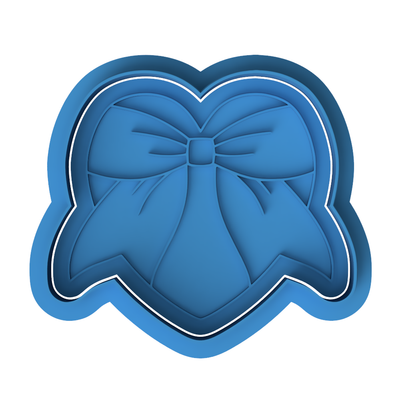 Heart Bow Ribbon Cookie Cutter and Embosser Stamp | Coquette Aesthetic, Valentine's Day, Cute Gift