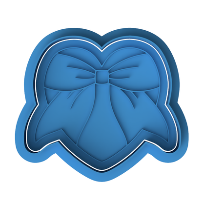 Heart Bow Ribbon Cookie Cutter and Embosser Stamp | Coquette Aesthetic, Valentine's Day, Cute Gift