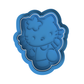 Cute Flower Kitty Cookie Cutter and Embosser Stamp | Waving Cartoon Cat, Japanese Anime Style
