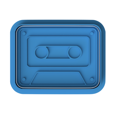 Retro Cassette Tape Cookie Cutter and Embosser Stamp | 80s 90s Music, Vintage Mixtape