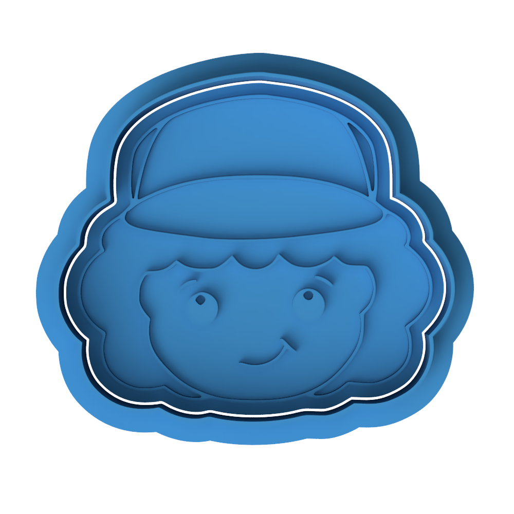 Dustin Henderson Cookie Cutter and Embosser Set - Stranger Things Fan Gift