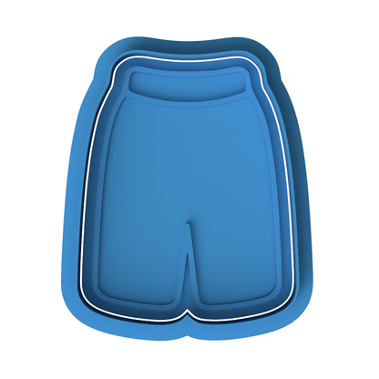 Basketball Shorts Cookie Cutter and Embosser Stamp - Sports Apparel Baking Set