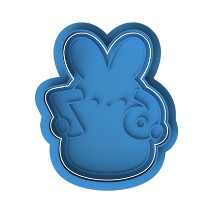 6 7 Bunny Peep TikTok Meme Cookie Cutter and Embosser Set – Funny Easter Collection
