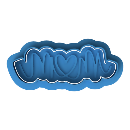 MUM Heart Calligraphy Cookie Cutter and Embosser Set – Mother's Day Collection