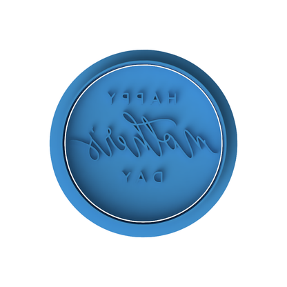 Happy Mother's Day Modern Script Round Embosser – Mother's Day Collection
