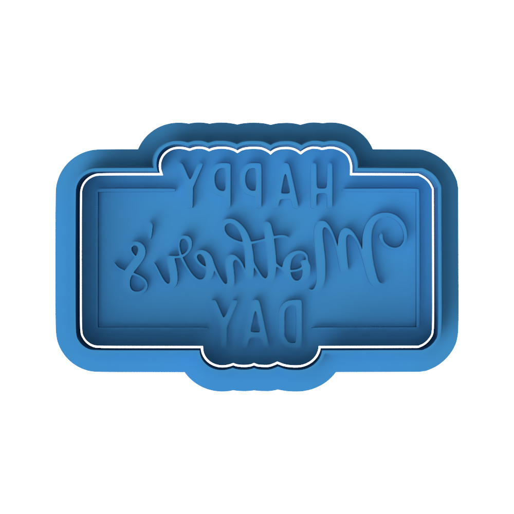 Happy Mother's Day Plaque Mother's Day Cookie Cutter and Embosser Set