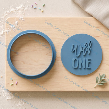 Wild One Cookie Cutter and Embosser Stamp | First Birthday Party, Safari Theme, Jungle Animals