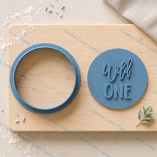 Wild One Cookie Cutter and Embosser Stamp | First Birthday Party, Safari Theme, Jungle Animals