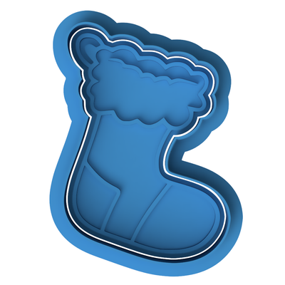 Christmas Stocking Cookie Cutter & Embosser – Festive Holiday Cookie Design
