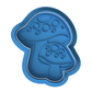 Mushroom Cookie Cutter | Fairy Garden Birthday Embosser | Toadstool 3D Cookie Stamp