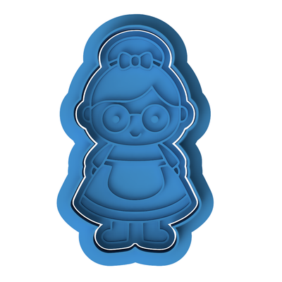 Mrs. Claus Cookie Cutter and Embosser Stamp Set | Christmas, Holiday, Cute