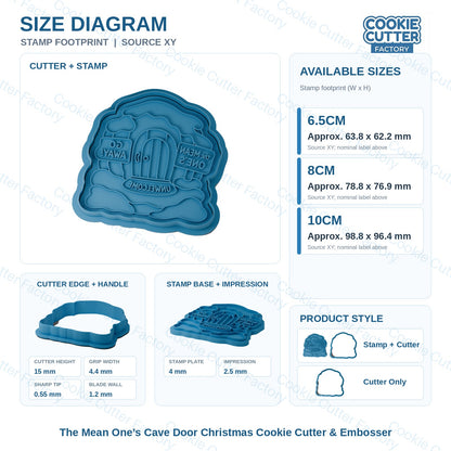The Mean One’s Cave Door Christmas Cookie Cutter & Embosser | CCF_APPROVED_MEDIA_V1:3:e4b5d47fd0b0c8197b19d8064215b040388b83ea58e4982b2385654aa74527c5