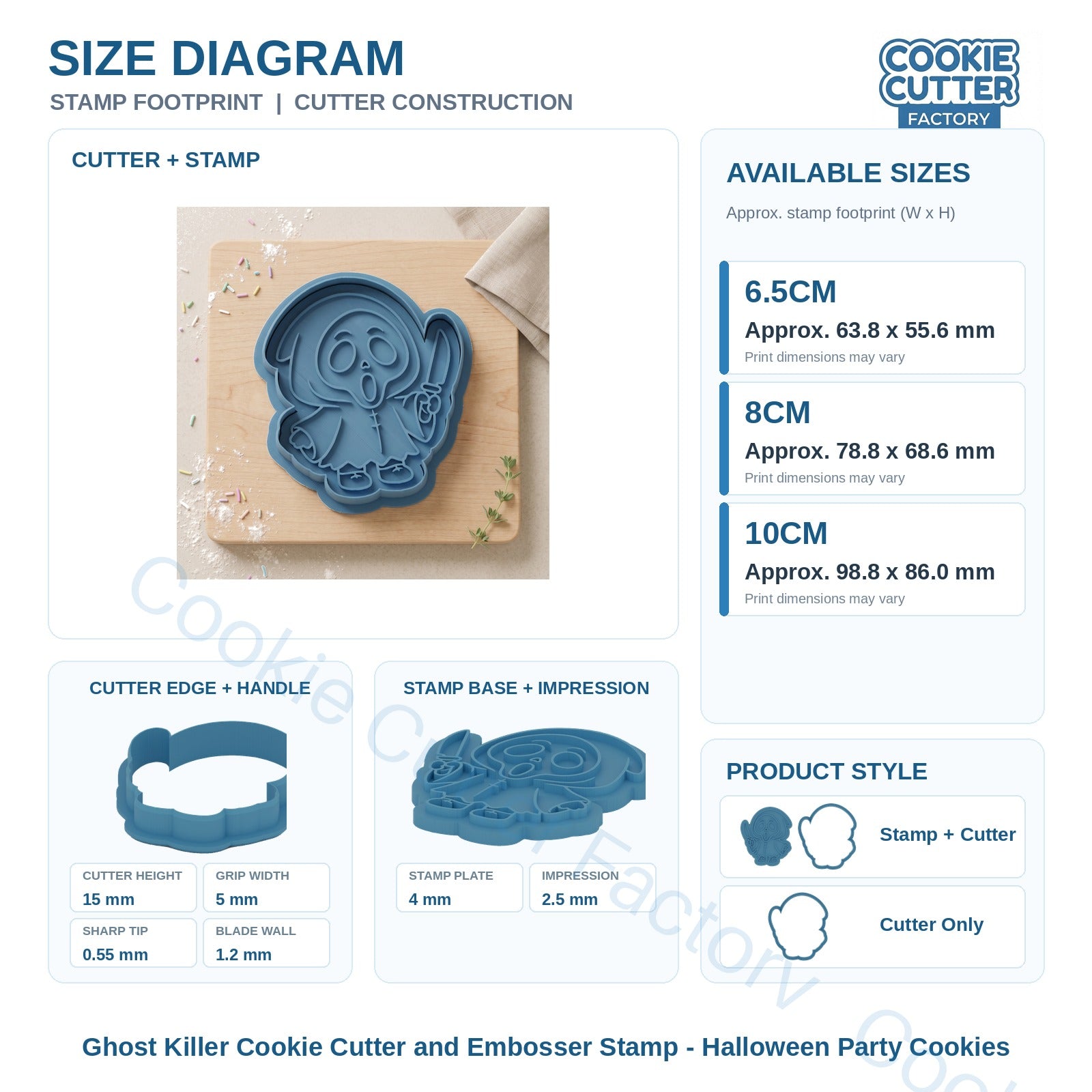 Ghost Killer Cookie Cutter and Embosser Stamp - Halloween Party Cookies | CCF_APPROVED_MEDIA_V1:3:43973f8b144b59b2b5966e3de58f8a24d8774eb743f88f56604fb7a09894fa88