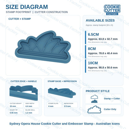 Sydney Opera House Cookie Cutter and Embosser Stamp - Australian Icons | CCF_APPROVED_MEDIA_V1:3:10e3752636ad9f1ba1631d467c985a55c637f82d67db7f3abfbc6d09063131e0