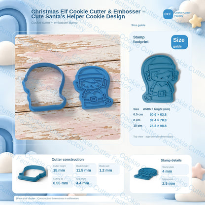 Christmas Elf Cookie Cutter & Embosser – Cute Santa’s Helper Cookie Design | CCF_APPROVED_MEDIA_V1:3:a25c1be27625da1fb90727f7cdeddaa66ae8cc818deb233fb5438adb8b9fb882