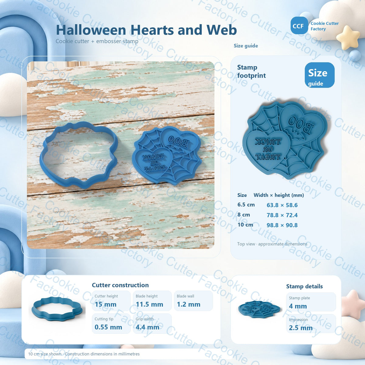Overlapping Halloween Hearts with Web Cookie Cutter and Embosser Stamp | CCF_APPROVED_MEDIA_V1:3:bf5b28b3ce71478b348e428a2499951b0e22194b5ecd77aa8aca6ab19b2c22e6