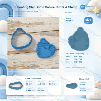 Shooting Star Bottle Cookie Cutter & Stamp | CCF_APPROVED_MEDIA_V1:3:12c6fc5e2b82c66ee76951677b658238e5c8dd51e0811b9dbe4e51074a496806