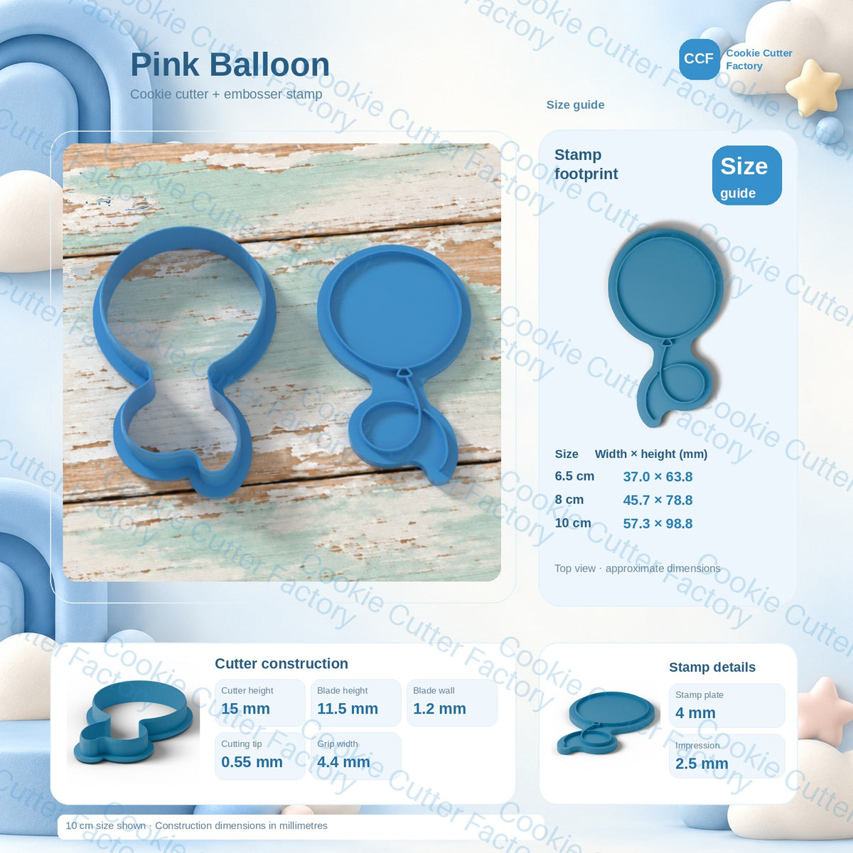 Balloon With Tied String Outline Cookie Cutter and Embosser Stamp | CCF_APPROVED_MEDIA_V1:3:80c984038b91af7e49579d310edc8845b62f5ebff9c5f0f7d5a430a506529ec8