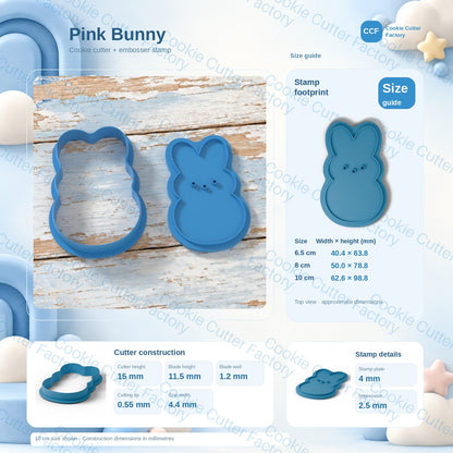 marshmallow bunny with triple dots face Cookie Cutter and Embosser Stamp | CCF_APPROVED_MEDIA_V1:3:c2f8a57426e0e678b27bbc3e7eaa70ed114e0b718358c28e81152ee5c95f0a98