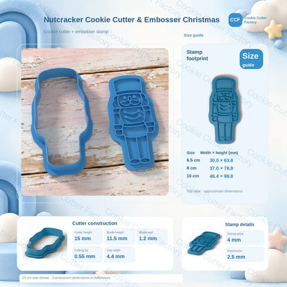 Nutcracker Cookie Cutter & Embosser Christmas | CCF_APPROVED_MEDIA_V1:3:e7faefce431258e3c216b9c0e77264e467eec245bea3c380139ff74d3f0fad46