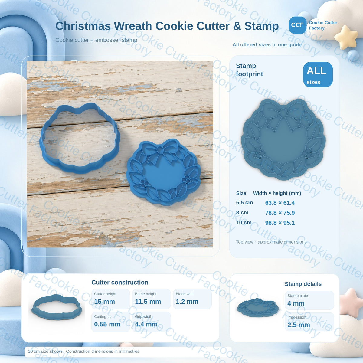Christmas Wreath Cookie Cutter & Stamp | CCF_APPROVED_MEDIA_V1:3:637bade2514f57c16caa30cc7cea508321a29a0bb306cb45c1366ebd03bf5736