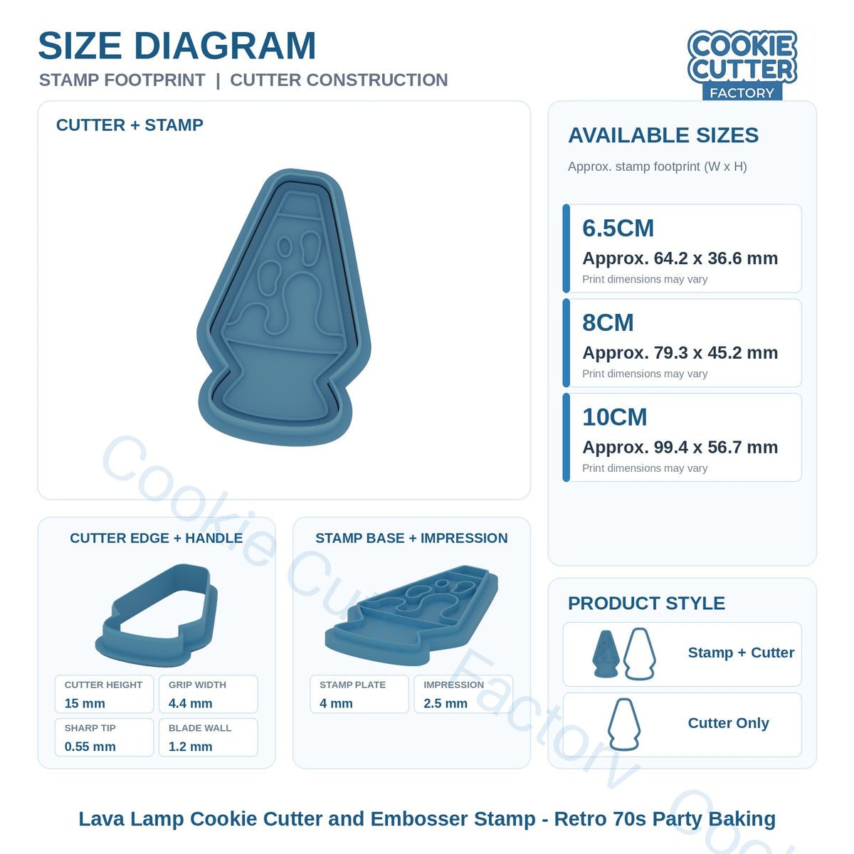 Lava Lamp Cookie Cutter and Embosser Stamp - Retro 70s Party Baking | CCF_APPROVED_MEDIA_V1:3:d4952c050275df5374f6cefc5b23731063fa36317cf623c222737c5fb44555b3