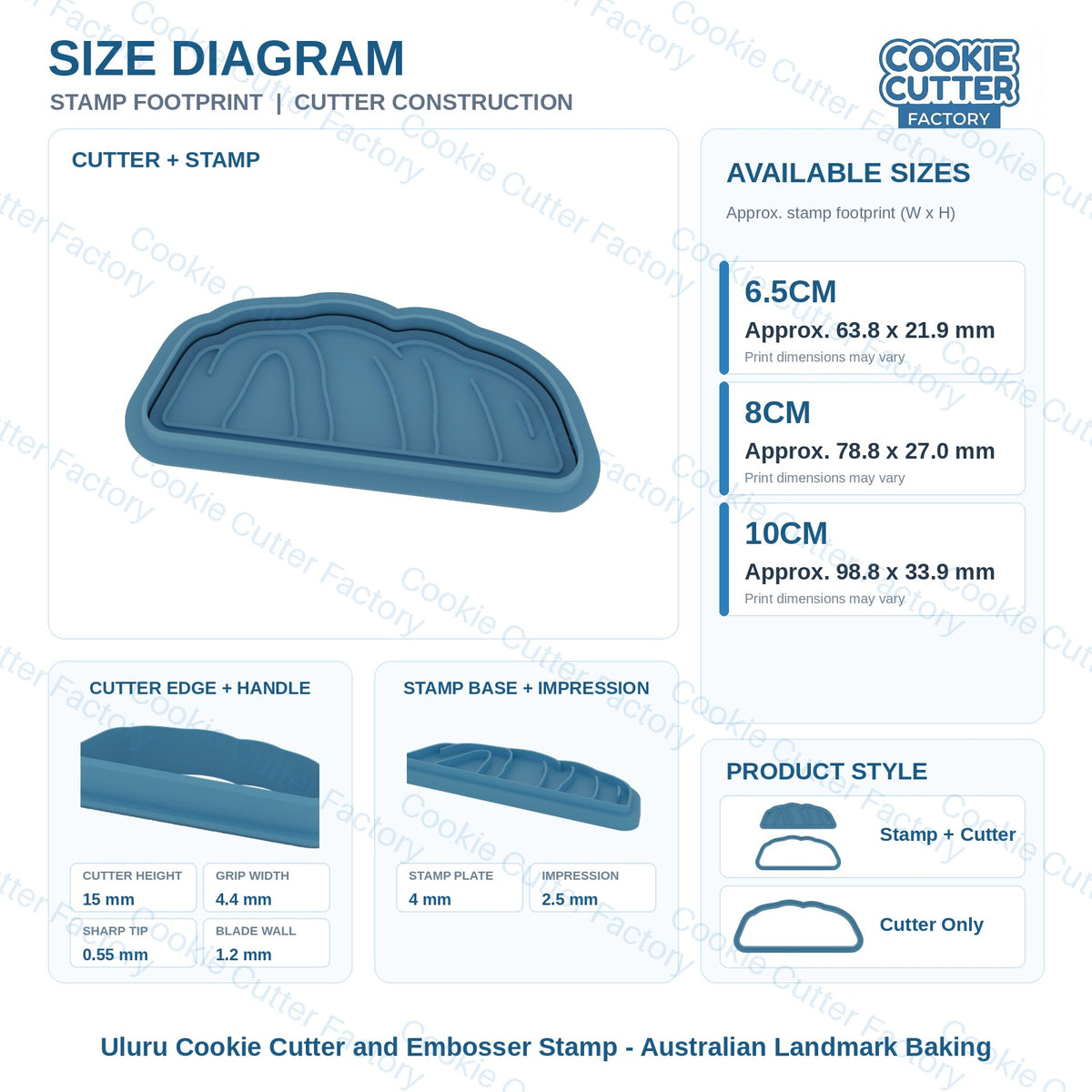 Uluru Cookie Cutter and Embosser Stamp - Australian Landmark Baking | CCF_APPROVED_MEDIA_V1:3:2ba77adda6175ee260e40f935a98d82854287ec0529627253370c117c8e55859